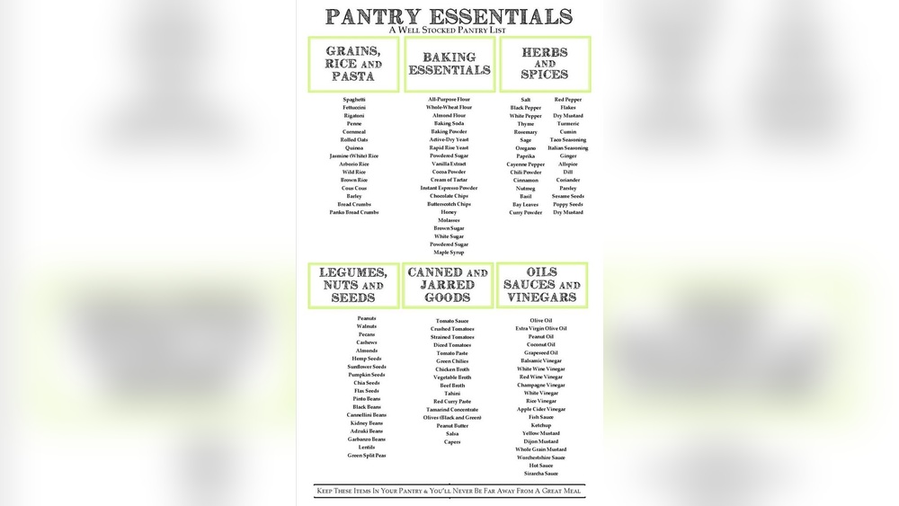 What are Pantry Essentials