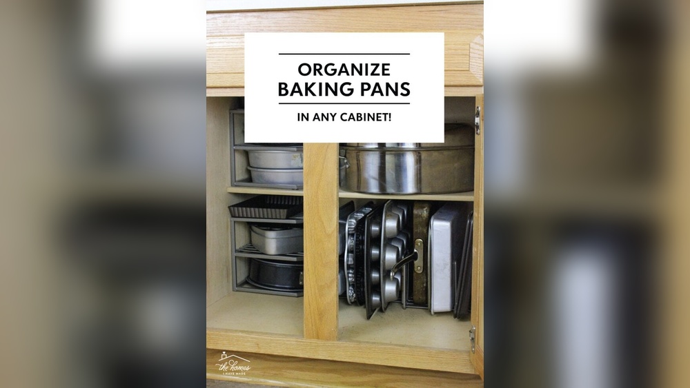 How to Organize Baking Pans by Size