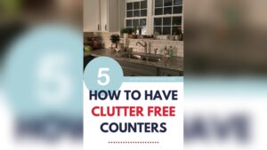 Why Keep Countertops Clutter Free